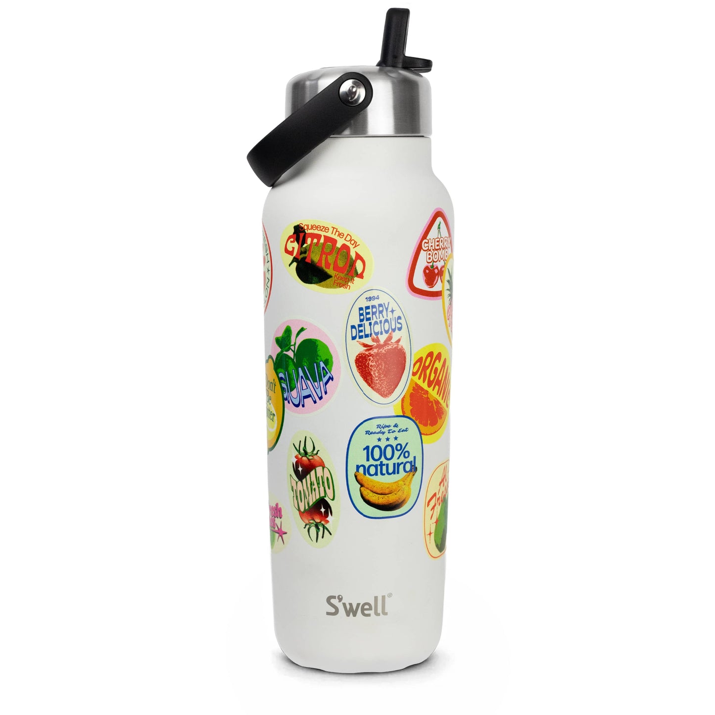 explorer-with-flip-straw-lid-40oz-q3 01_Swell_Fruit_Stand_Stamp_Pattern_Moonstone_White_Front.jpg