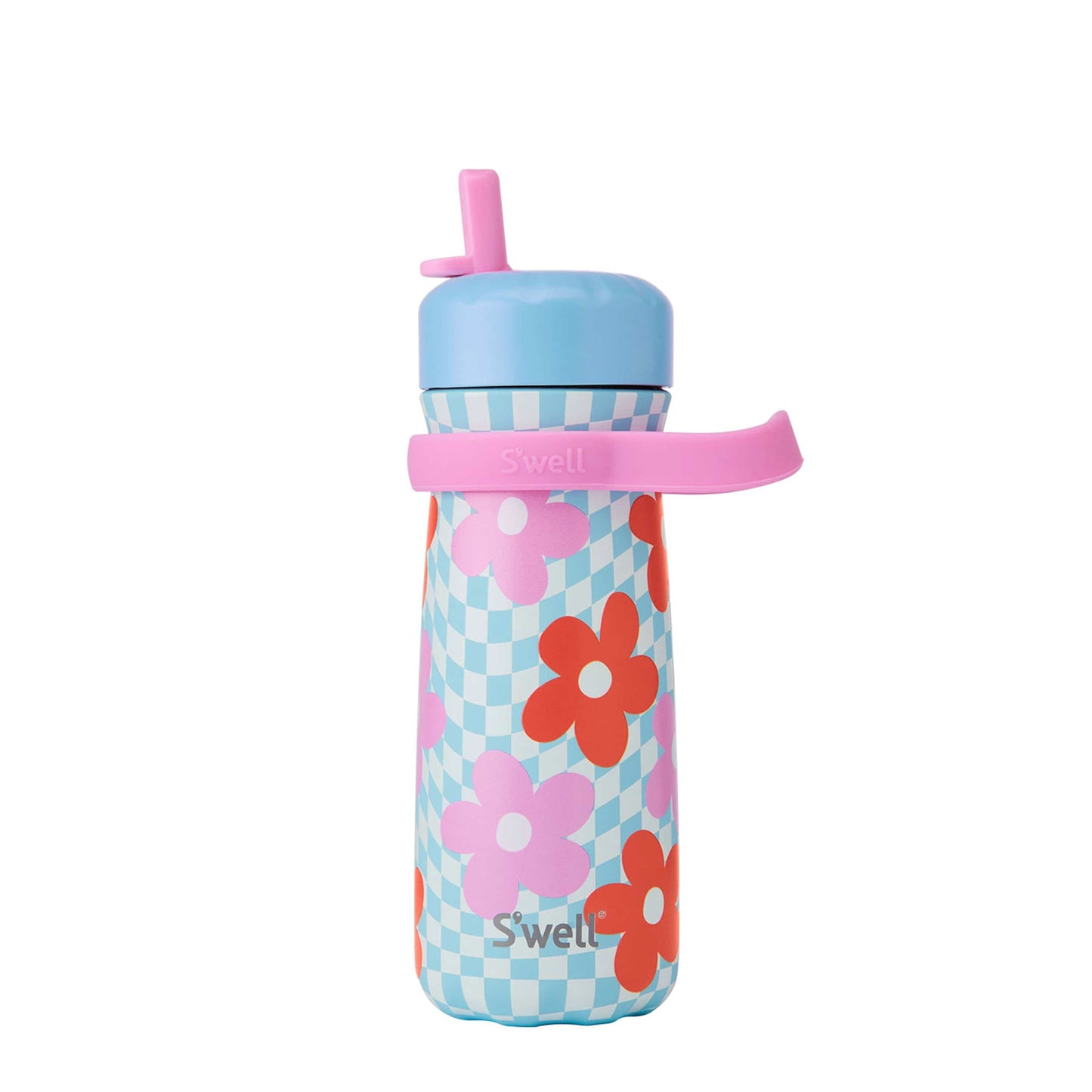 traveler-with-flip-straw-lid-16oz-v9 Swell-Kids-Water-Bottle-Traveler-16oz-Pink-Petal-Front-Lid-Up.jpg