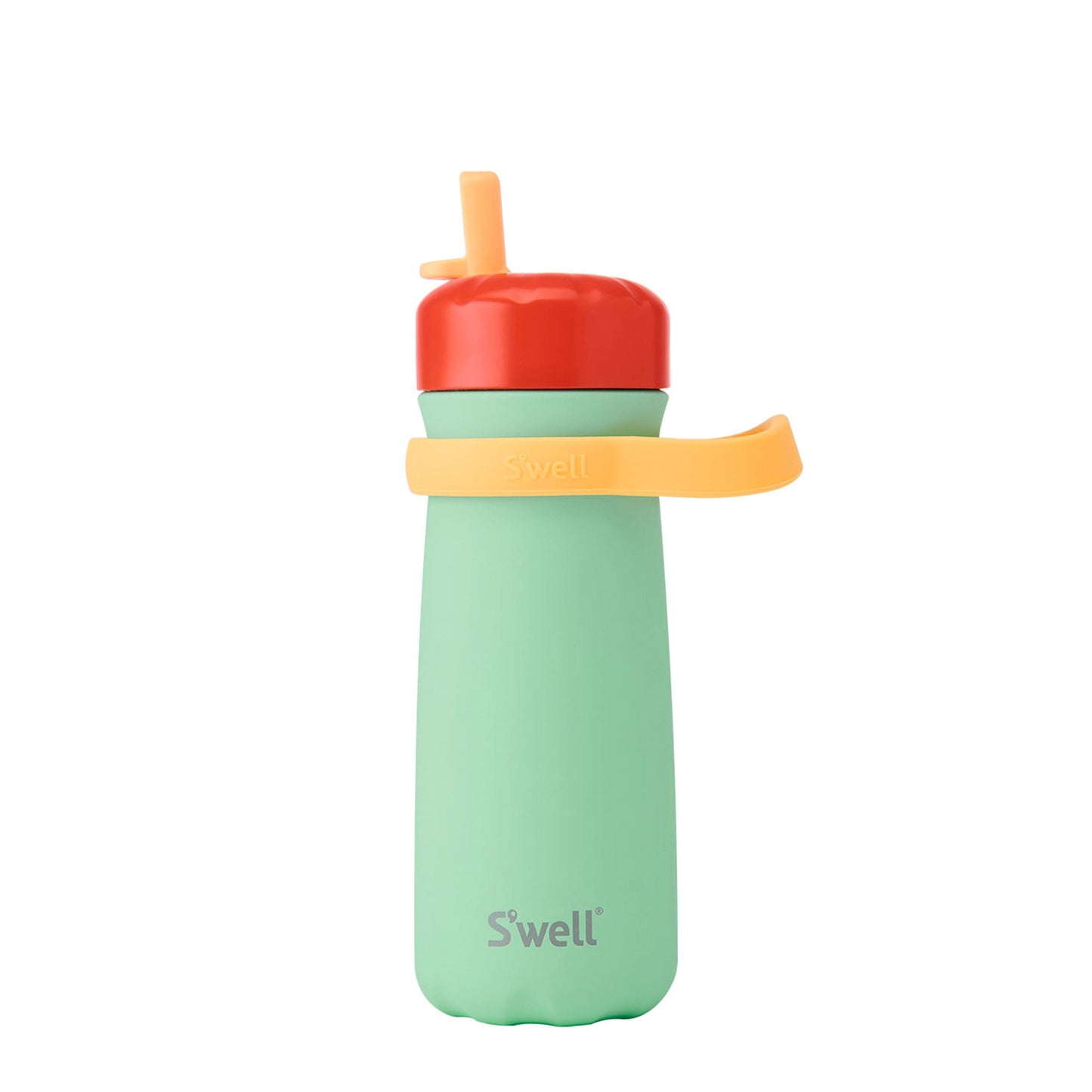 traveler-with-flip-straw-lid-16oz-v9 Swell-Kids-Water-Bottle-Traveler-16oz-Spring-Green-Front-Lid-Up.jpg
